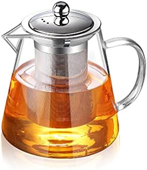 TMOST Glass Teapot with Infuser Tea Pot 950ml/32oz Tea Kettle Stovetop Safe Blooming and Loose Leaf Tea Maker Set (32oz/ 950ml) by TMOST