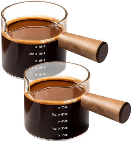 2Pack Espresso Cups with Handle, Single Spout by bestsellerairblowgunkittoolshardwaresewingjewelryaccessoriesfitnesssports