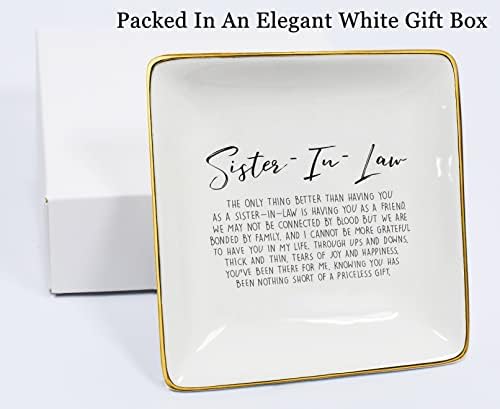 Sister-in-Law Jewelry Dish, Sentimental Trinket Ring Tray Gift for Women - Image 6