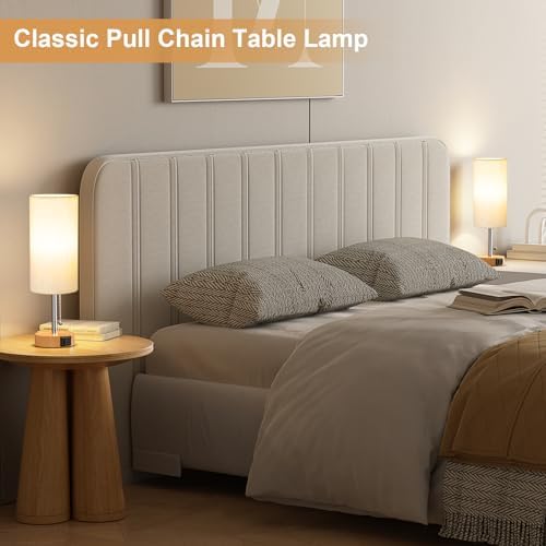 Bedside Table Lamp for Bedroom Nightstand - Small Desk Lamp with USB Ports - Image 3