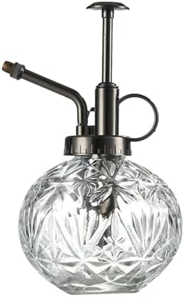 Spray Bottle for Plants, Plant Mister Spray Bottle, Glass Plant Mister Spray Bottle, Embossed Vintage Glass Watering Can, Succulent Watering Bottle with Top Pump for Outdoor (KK) by Unknown