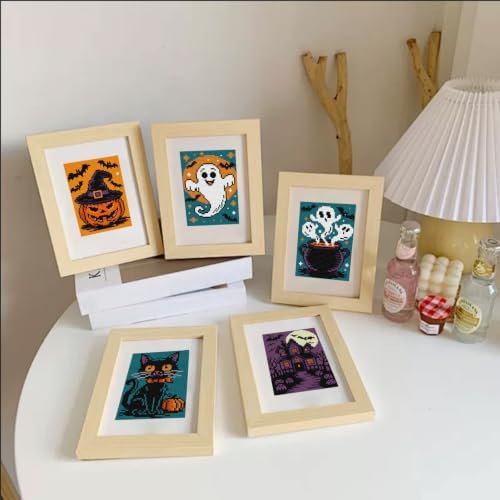 6 Pcs Small Diamond Art Kits Halloween Ghost Diamond Art Kits for Adults - Image 2
