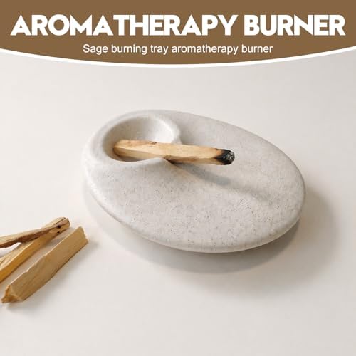 Ceramic Incense Stick Holder, Speckled Ash Catcher Tray with Anti-Slip Base, Minimalist Round Incense Burner for Palo Santo, Sticks, Ideal for Home Decor Meditation Yoga - Image 5