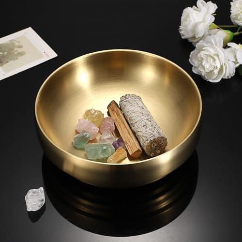 9.1" Stainless Steel Bowl Decorative Key Bowl for Entryway Table - Image 4