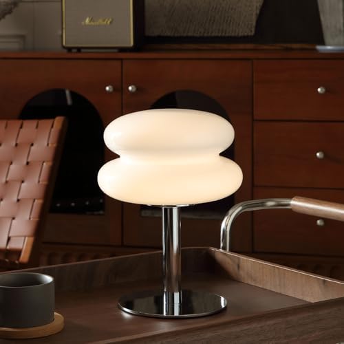 Glivpny Mushroom Lamp Table Lamp, Mid Century Modern Table Lamps(White) by Glivpny