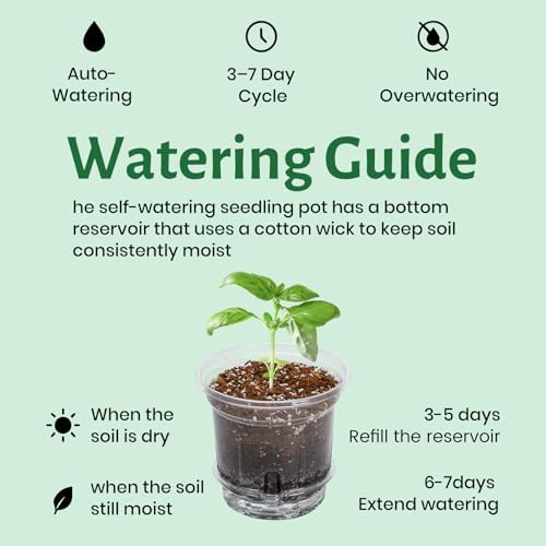 Bluepro Self Watering Pots for Indoor Plants, 5 Inch, 20-Pack - Image 6