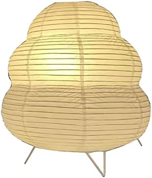 Cute Paper Lamp, 3 Color Ambient Lighting Lamp, Cozy Accent Side Table Lamp, Small Warm Glow Light for Bedroom Living Room Desk (White, 10inch) by Fosinz