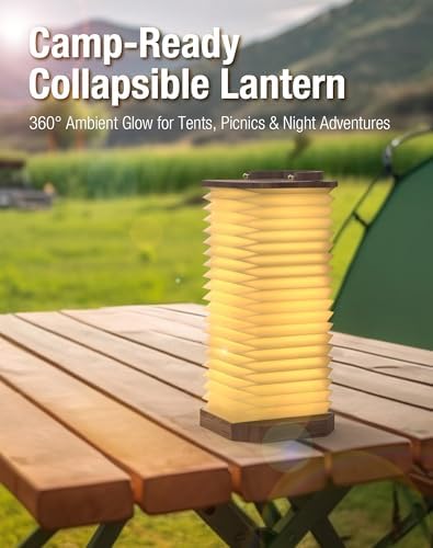 Vertical Accordion Bedside Table Lamp,Japanese Gifts Paper Lights - Image 6