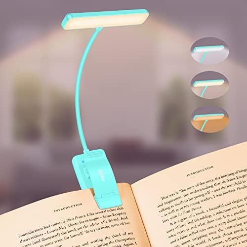 Gritin 19 LED Rechargeable Book Light for Reading in Bed by Gritin