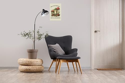Frog Room Retro Tin Metal Signs Inspirational Quotes Vintage Don't Be Stressin Life Is a Blessing Wall Art Decor for Home Cafe Reading Room Coffee Shop 8x12 in - Image 6