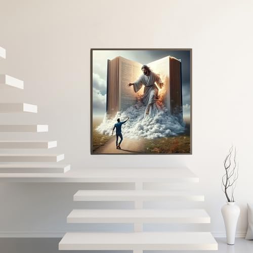 BYGFHLYW Diamond Art Painting Kits for Adults, Jesus 5D Diamond Painting - Image 2