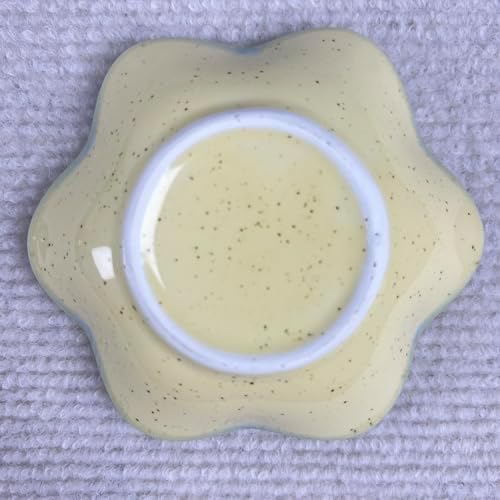Jewelry Dish Tray - Ceramic Trinket Tray for Rings, Keys, Earrings | Decorative Key Bowl for Women, Gift for Friends, Sisters, Daughter, Mother, Lotus leaf shap, Jewelry Trays (Pale Yellow) - Image 4