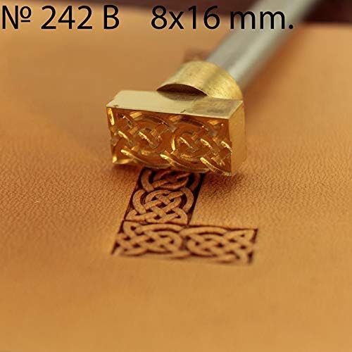 DandS ltd Leather Stamp Tool, Celtic, Professional Steel Craft Tool for Leatherworking, Embossing, Carving & Stamping Leather Projects, Belts Wallets & DIY Projects Compatible with Mallet #242B