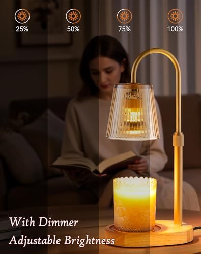 Adjustable Candle Warmer Lamp with Timer - Electric Light Wax Warming - Image 3