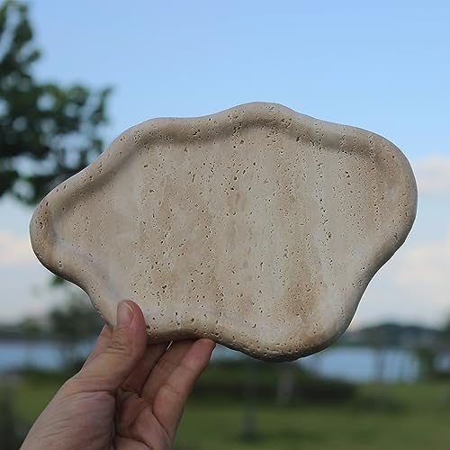 Natural Travertine Tray Cloud Shape, Jewelry Dish Trinket Dish, Key Tray for Women Gift Home Décor - Image 3