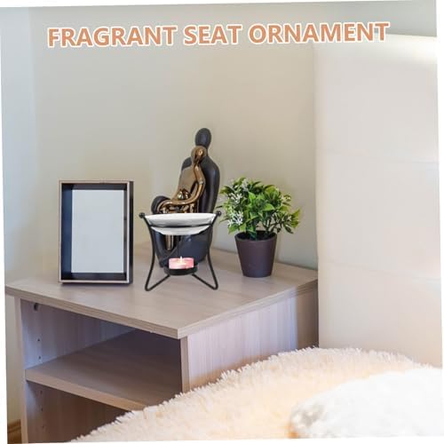 Handheld Ceramic Incense Burner Holder with Iron, Modern Home Decor - Image 6