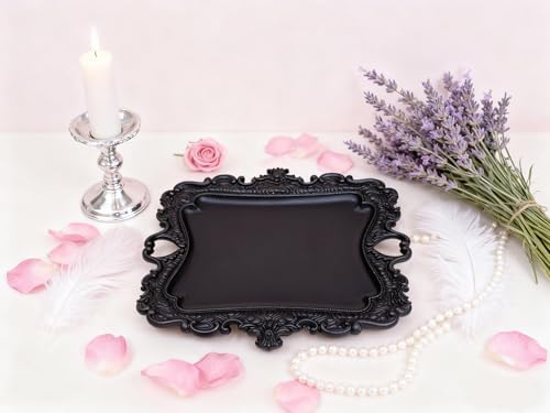 khtumeware 1 Pack Jewelry Dish Matte Black Jewelry Trays ideal for holding jewelry rings and small trinkets. - Image 4