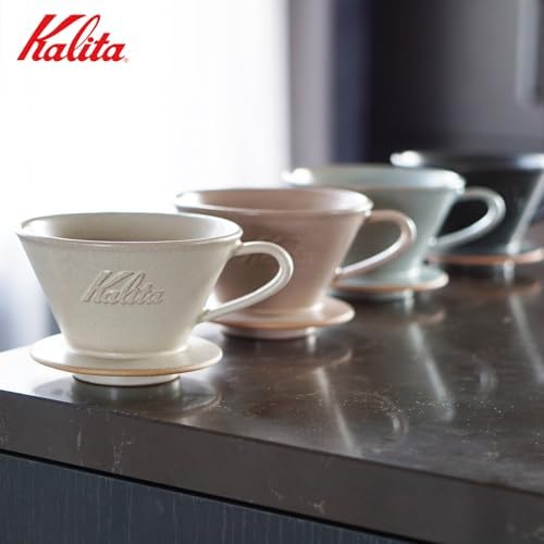 Carita Kalita Coffee Dripper Mino Ware High Heat Retention Pottery for 1 to 2 People, DACHI & KalitaMI 155, Sand Black #01107, Wave Series, Made in Japan, Drip Equipment, For 1 Person - Image 5