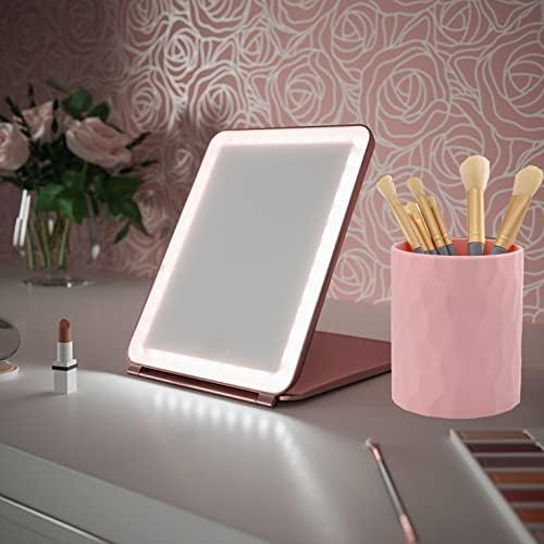 minimaliving Pen Holder,Nordic Style Silicone Waterproof Pencil Holder for Desk Simple&Modern Minimalist Makeup Organizer Multifunctional Office Supplies for Home,Kids and School (Pink) - Image 5