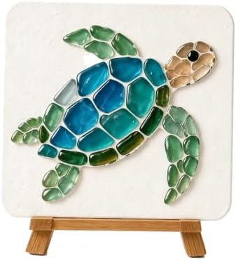LWLQCZJ Sea Glass Art Kit - DIY Fun Craft Kit for Adults, Beginner Friendly (Turtle) by Unknown
