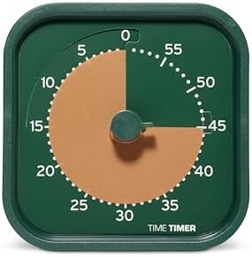 Time Timer MOD Home - Metallic Series - Individual Sized 60 Minute Visual Countdown Timer for ADHD, Adults, Students, and Pomodoro with Silent Operation (Metallic Forest) by TimeTimer