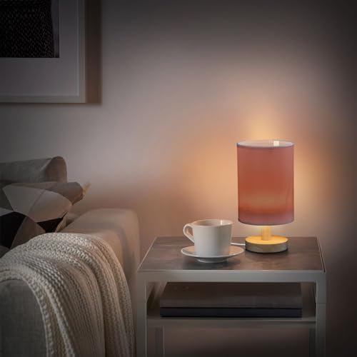 Kigai Small Bedside Table Lamp Modern Nightstand Lamp with Fabric Shade - Image 6