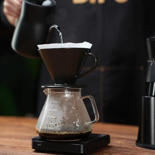 Artisan Series Coffee Dripper Made of High Fired Ceramic Material, Size 02, Ceramic Pour Over Coffee Maker Filter, Coffee Slow Brewing Accessories for Home, Office and Cafe, Black - Image 6