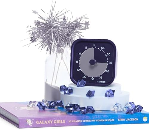 Time Timer MOD Home - Metallic Series - Individual Sized 60 Minute Visual Countdown Timer for ADHD, Adults, Students, and Pomodoro with Silent Operation (Metallic Indigo) - Image 4