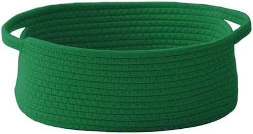 JMvicyroam Small Woven Basket, Empty Gift Basket, Green/1 Pack by JMvicyroam