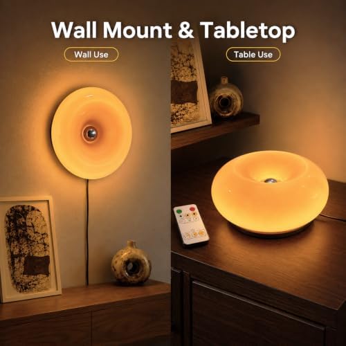 Orange Donut Table Lamp,Ambient Lighting Lamp,Aesthetic Room Decor - Image 3
