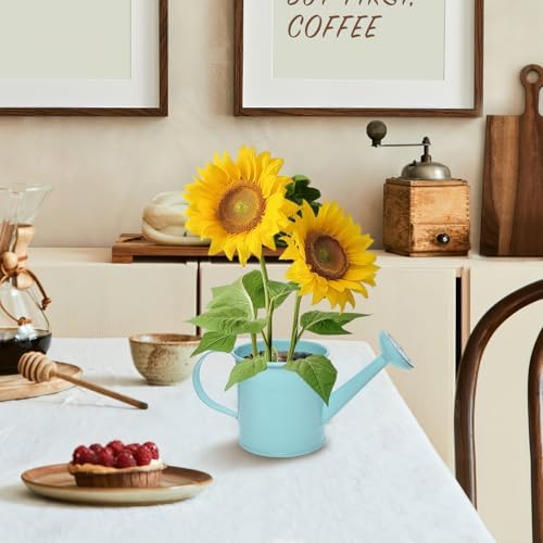 Decorative Mini Tin Watering Can - 0.05Gal Cute Metal Jug for Hand Crafts,Garden-Theme Parties,Plant Pots, Home Decor,Housewarmings, Fun Birthday Gift for Girls and Boys (B/G, S) - Image 5