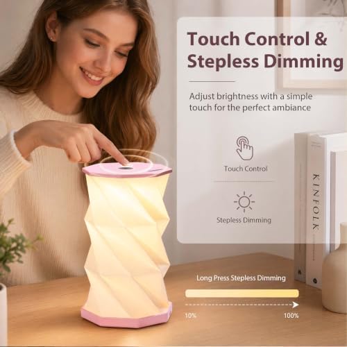 Portable Foldable Table Lamp, Japanese Gift, Paper Lantern Lights - Image 5