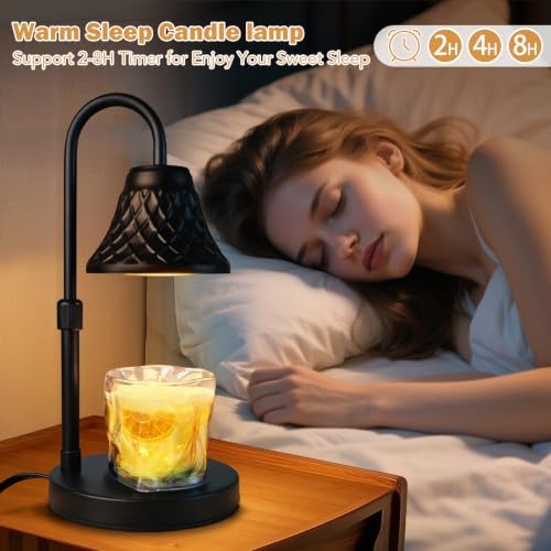Adjustable Candle Warmer Lamp with Timer: Mothers Day Gifts Lamp fits All Candle Jar Home Decor - Wax Warmer for Scented Wax - Birthday Gifts for Women - Image 4