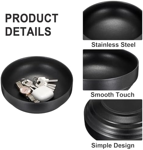 Key Holder Bowl for Entryway Table, Round Catchall Bowl for Keys - Image 6