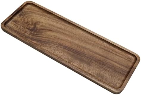 1 Pack 11.4IN*5.9IN Square Wood Serving Trays by Unknown