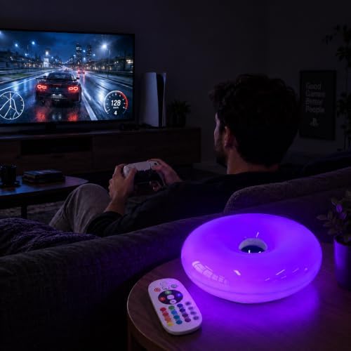 Cyberpunk Donut Lamp,Cordless Rechargeable Table & Wall Light,Game Light by Unknown