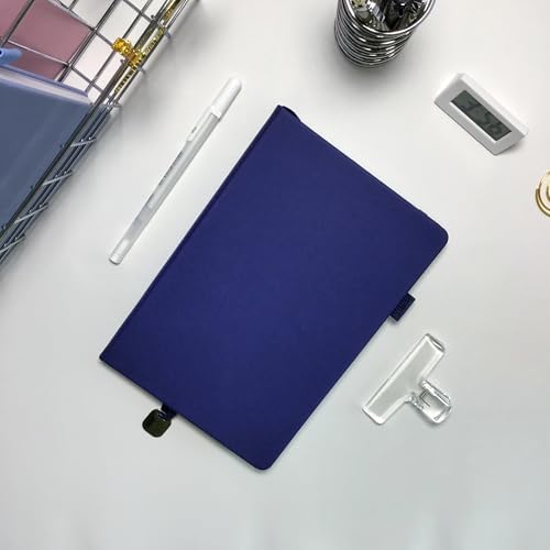 A5 Dotted Journal Starter Kit with Stencils and Stickers, Hardcover Dot Grid Notebook with 120 GSM Paper, Index Tabs and Date Stickers for Journaling, Study and Work,Dark Blue - Image 6