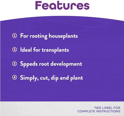 Bonide Bontone II Rooting Powder, 1.25 oz Ready-to-Use Dust for Houseplants and Transplants Speeds Root Development - Image 4