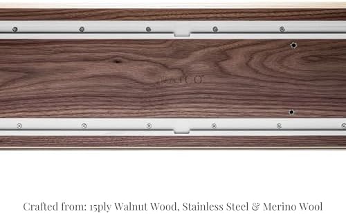 Raico Desk Cockpit Shelf Monitor Stand System Dual Screen Setup Wood Large Desk Accessory Organizer Unit (Walnut, Full Length v2 | 45.7 Inches) - Image 4