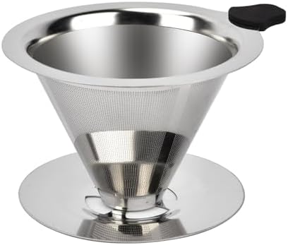 NKOVE Pour Over Coffee Dripper Stainless Steel Reusable Filter Coffee Maker by Nkove