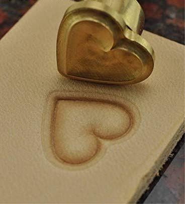 DandS ltd Leather Stamp Tool, Heart, Professional Steel Craft Tool for Leatherworking, Embossing, Carving & Stamping Leather Projects, Belts, Wallets & DIY Projects Compatible with Mallet #162