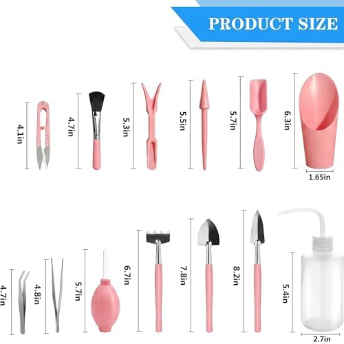 13 Pcs Succulent Care Tools, Mini Garden Transplanting Tool Set - Image 2