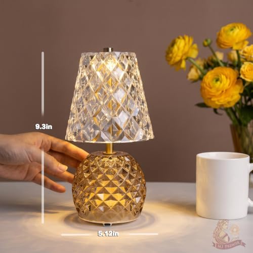 MJ PREMIER Rechargeable Table Lamp Cordless Mushroom Lamp with Timer Brown - Image 2