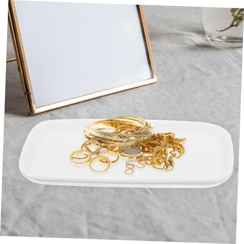 Zerodeko Nordic Style Ceramic Plate Decorative Trinket Dish for Desktop Jewelry Holder White Small Trays Decorative - Image 6