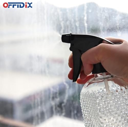 Clear Glass Plant Mister Watering Spray Bottle Adjustable Nozzle 13.5 oz - Image 3