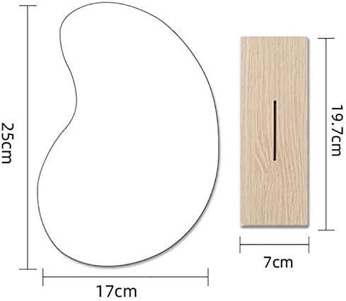 Acrylic Makeup Mirror for Desk with Stand Aesthetic Desk Decor Vanity Mirror Frameless Table top for Bedroom,Living Room and Minimal Spaces Room Decor (Bean) - Image 5
