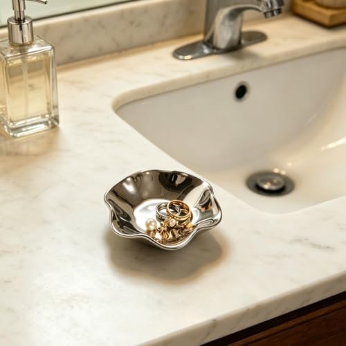 BEUNAIZER Jewelry Dish Tray, Ring Dish, Ceramic Trinket Tray, Key Bowl - Image 3