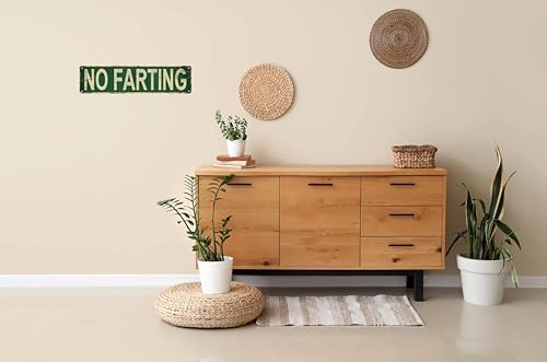 No Farting Metal Tin Sign 4x16 in Vintage Plaque Decor For Home Restaurant Bar Cafe Garage Decor Unique Gift for Humor Lovers - Image 5
