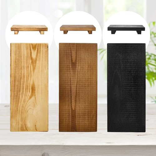 Solid Wood Display Riser for Kitchen & Bathroom, Rustic Farmhouse Stand - Image 7