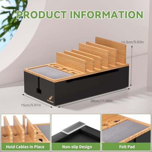 Pezin & Hulin Docking Station for Multi Devices -Natural + Black - Image 5
